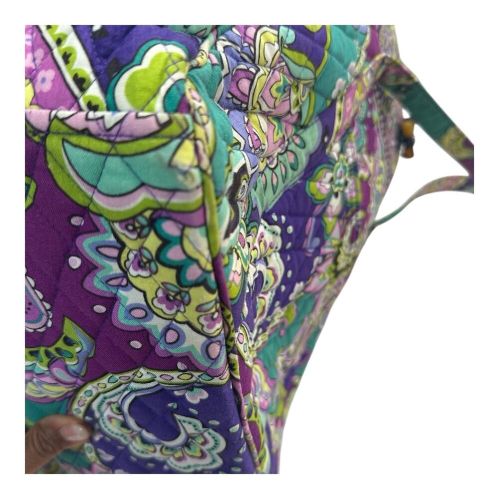 Vera Bradley Signature Laptop Tote Bag Multicolored Paisley Print - Picture 10 of 14
